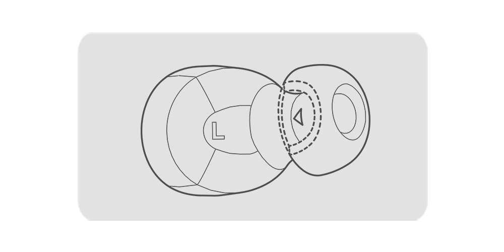 イヤホンへの取り付け方