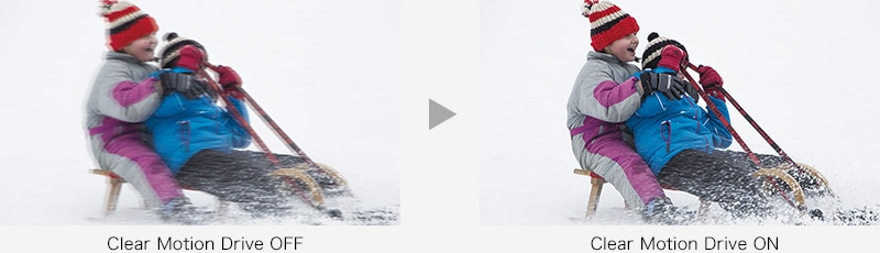 Clear Motion Drive OFF→Clear Motion Drive ON