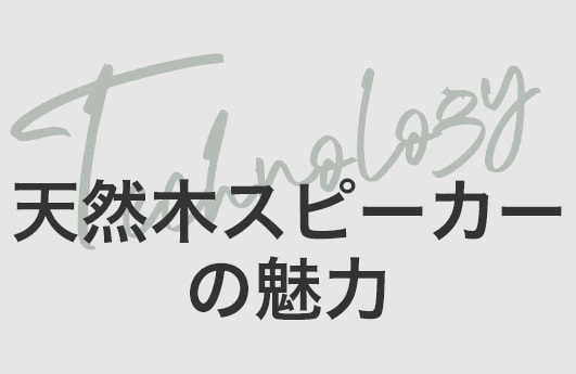 天然木スピーカーの魅力